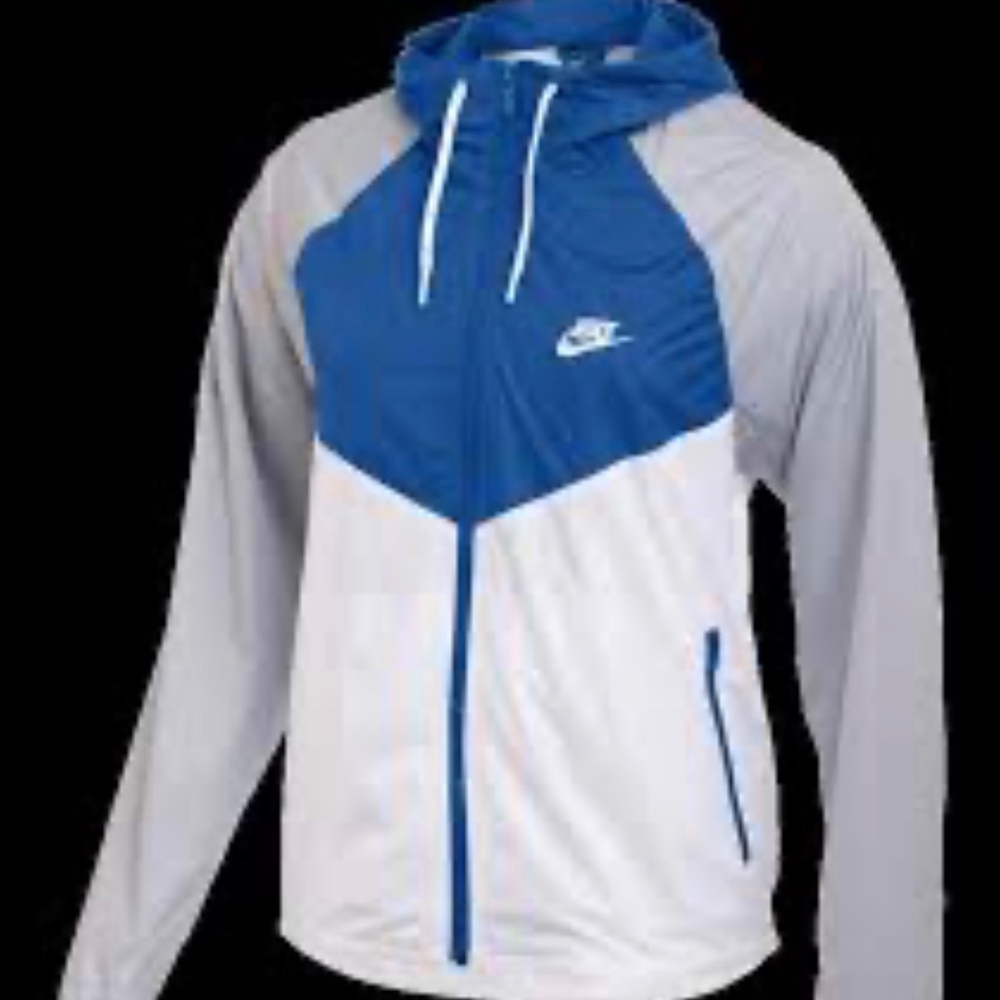 Nike Women’s Windrunner Training Jacket White Blu… - image 1